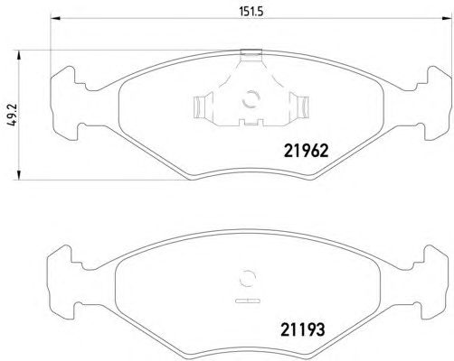 Тормозные колодки HELLA 8DB 355 011-031