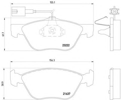 Тормозные колодки HELLA 8DB 355 008-611