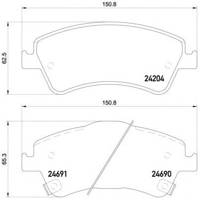 Тормозные колодки HELLA 8DB 355 013-741