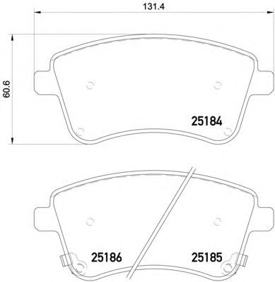 Тормозные колодки HELLA 8DB 355 015-331