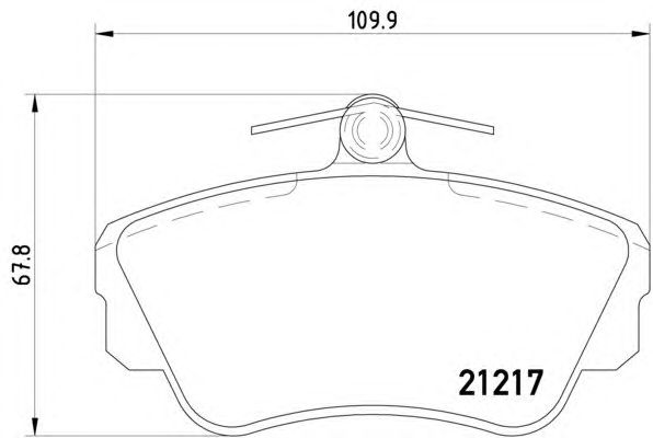 Тормозные колодки HELLA 8DB 355 017-921
