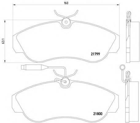 Тормозные колодки HELLA 8DB 355 018-151