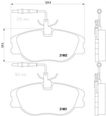 Тормозные колодки HELLA 8DB 355 018-171