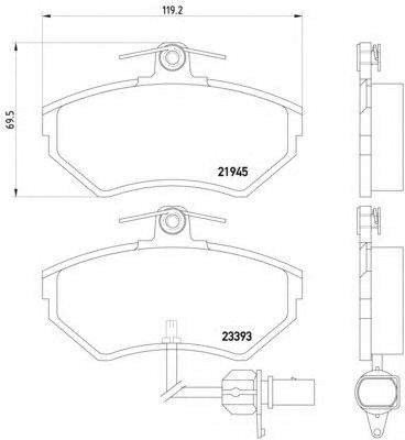Тормозные колодки HELLA 8DB 355 018-451