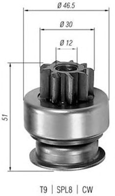 Бендикс стартера MAGNETI MARELLI 940113020185
