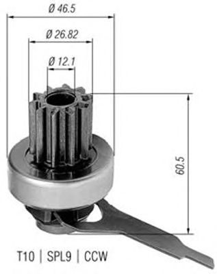 Бендикс стартера MAGNETI MARELLI 940113020321