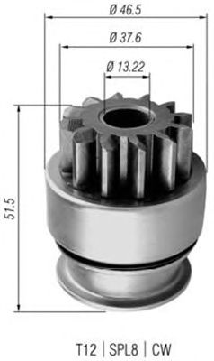 Бендикс стартера MAGNETI MARELLI 940113020355