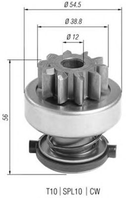 Бендикс стартера MAGNETI MARELLI 940113020397