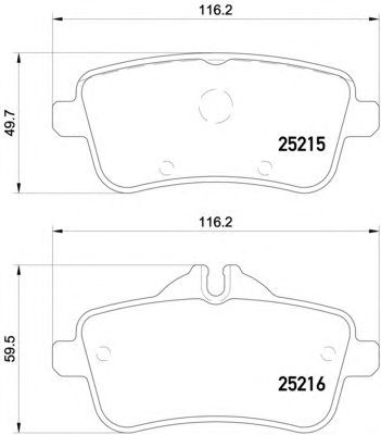 Тормозные колодки HELLA 8DB 355 020-161