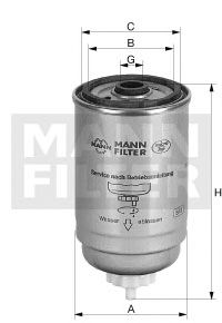 Паливний фільтр MANN-FILTER WK 716/2 x