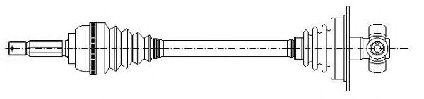 Приводной вал METELLI 17-0349