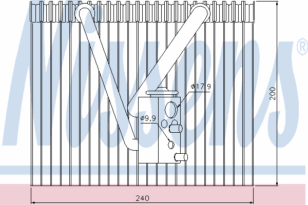 Испаритель кондиционера NISSENS 92206