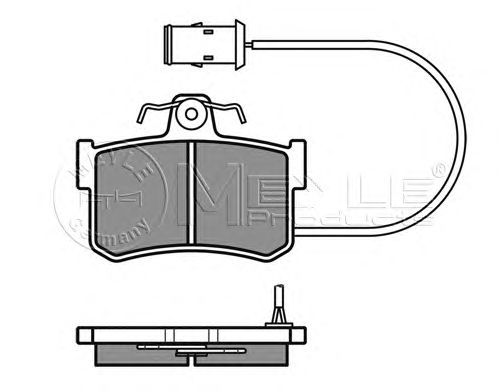 Тормозные колодки MEYLE 025 200 8714/W