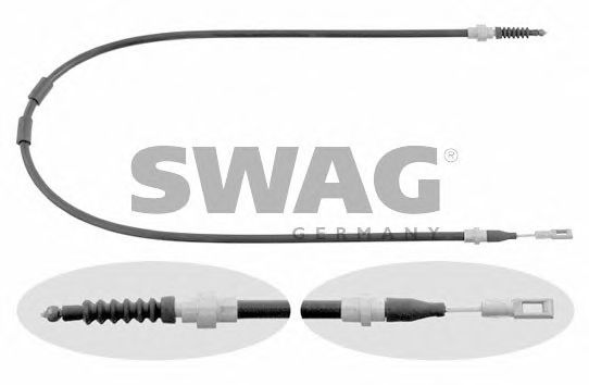 Трос ручника SWAG 30 92 6455