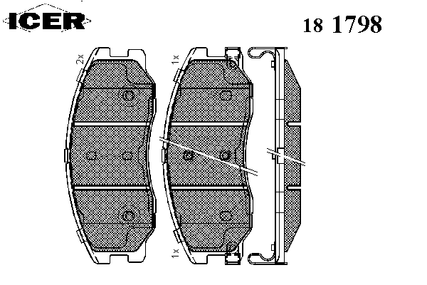 Тормозные колодки ICER 181798
