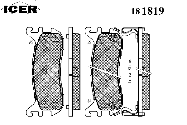 Тормозные колодки ICER 181819