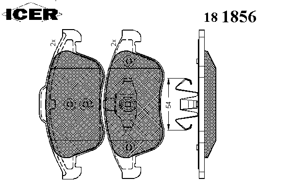 Тормозные колодки ICER 181856