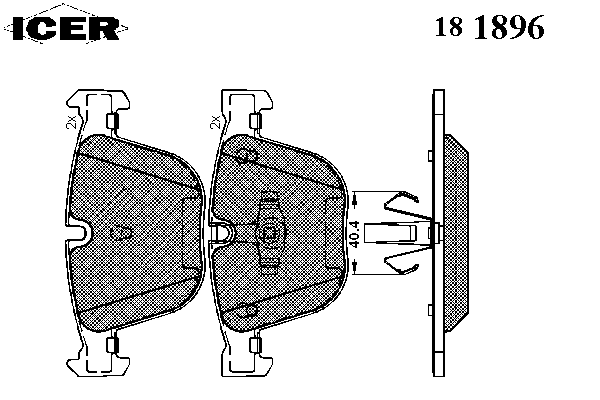 Тормозные колодки ICER 181896