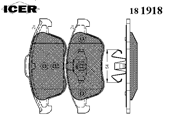 Тормозные колодки ICER 181918