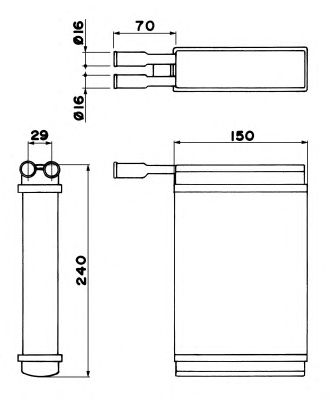 Радиатор отопителя NRF 52221