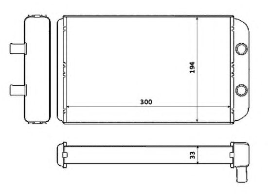Радиатор отопителя NRF 53562