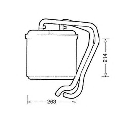 Радиатор отопителя NRF 54214