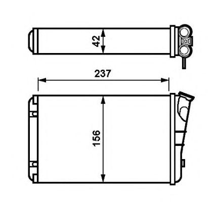Радиатор отопителя NRF 54238