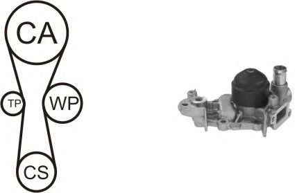 Помпа + комплект ГРМ AIRTEX WPK-158501