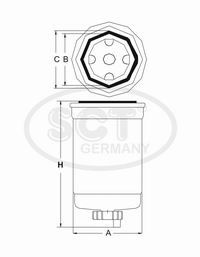 Топливный фильтр SCT Germany ST 6124