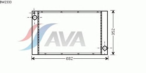 Радиатор, охлаждение двигателя AVA QUALITY COOLING BW2333