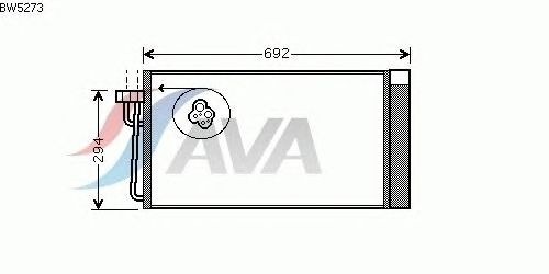 Радиатор кондиционера AVA QUALITY COOLING BW5273