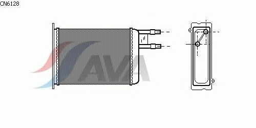Радиатор отопителя AVA QUALITY COOLING CN6128