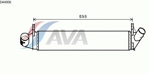 Интеркулер AVA QUALITY COOLING DA4006