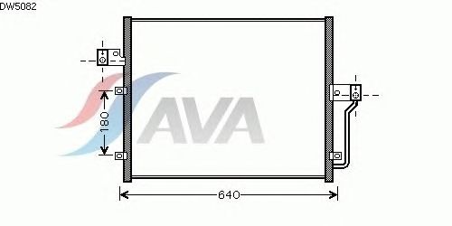 Радіатор кондиціонера AVA QUALITY COOLING DW5082
