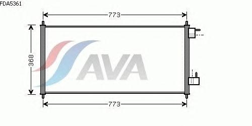 Радиатор кондиционера AVA QUALITY COOLING FDA5361