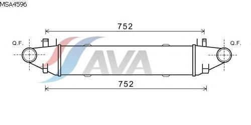 Интеркулер AVA QUALITY COOLING MSA4596