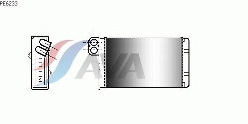 Радиатор отопителя AVA QUALITY COOLING PE6233