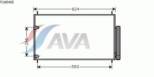 Радиатор кондиционера AVA QUALITY COOLING TOA5405