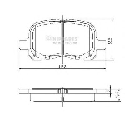 Тормозные колодки NIPPARTS N3602129