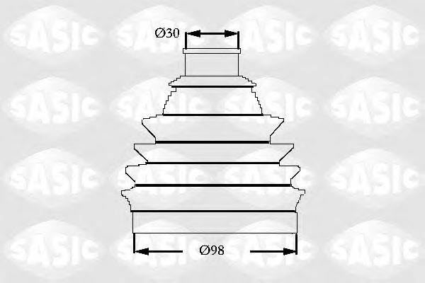 Комплект пыльника ШРУСа SASIC 2933063