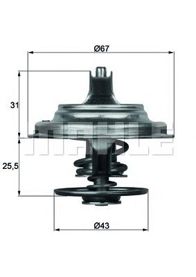 Термостат MAHLE ORIGINAL TX 23 83D
