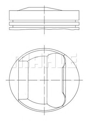 Поршень MAHLE ORIGINAL 083 04 00