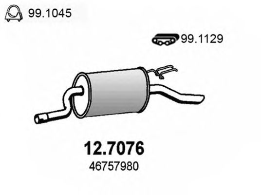 Глушитель ASSO 12.7076