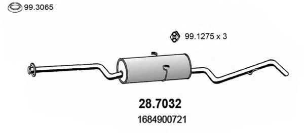 Глушитель ASSO 28.7032