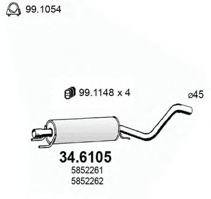 Резонатор ASSO 34.6105
