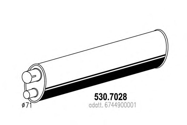 Глушитель ASSO 530.7028