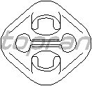 Кронштейн глушителя TOPRAN 107 226