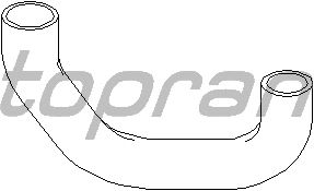 Шланг радиатора TOPRAN 400 834