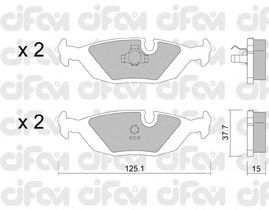 Тормозные колодки CIFAM 822-070-0