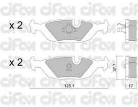 Тормозные колодки CIFAM 822-070-1